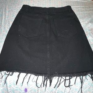 Black Shein Jean Skirt
